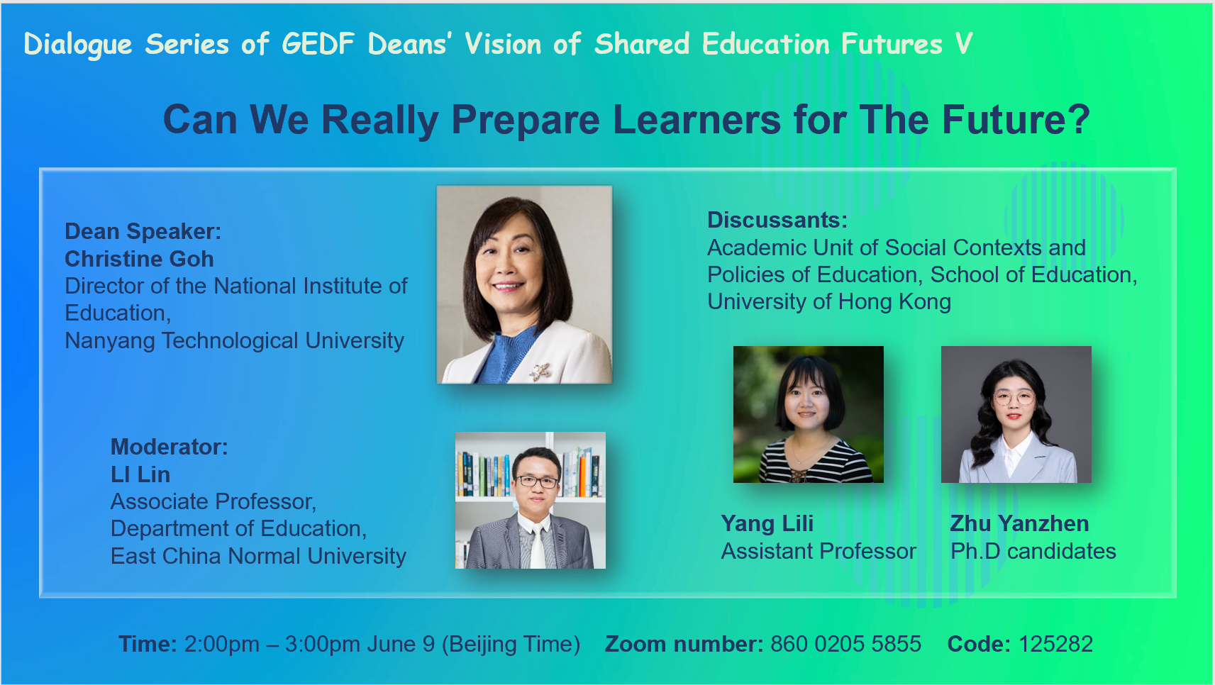 Dialogue Series of GEDF Deans’Vision of Shared Education Futures V
